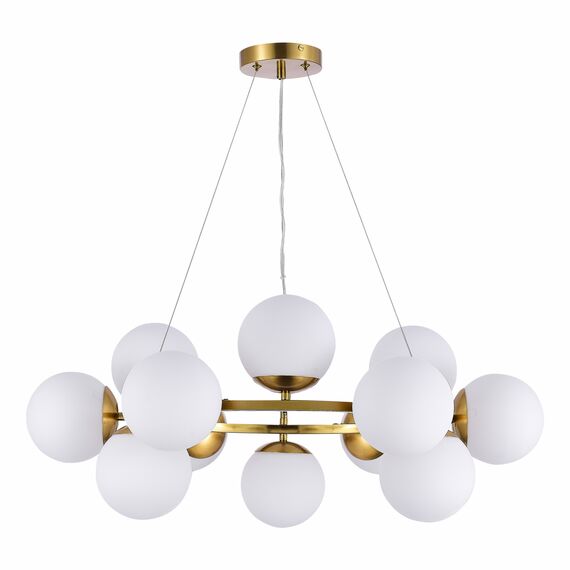 SLE1191-203-12 Светильник подвесной Золотистый/Белый E27 12*60W FRATTA, изображение 3