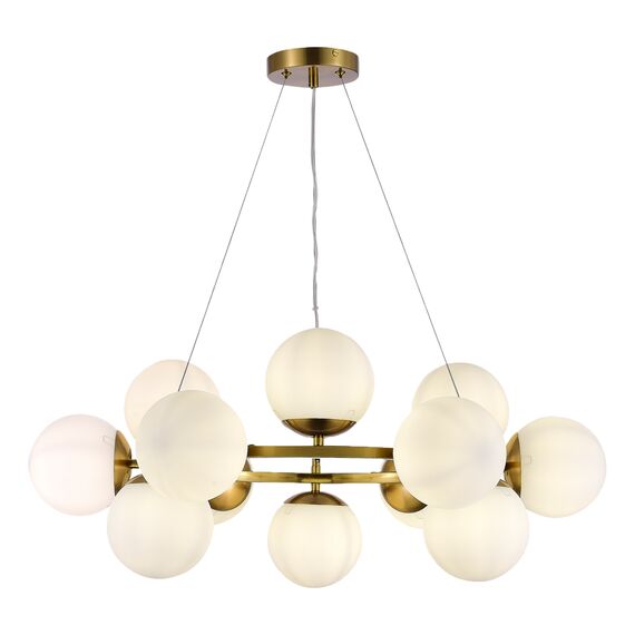 SLE1191-203-12 Светильник подвесной Золотистый/Белый E27 12*60W FRATTA, изображение 4