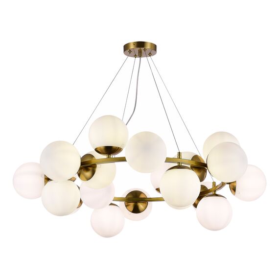 SLE1191-203-20 Светильник подвесной Золотистый/Белый E27 20*60W FRATTA, изображение 5