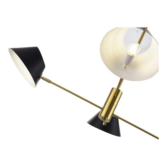 SLE1253-343-04 Светильник подвесной Латунь/Черный, Белый E14 4*60W NORBI, изображение 4