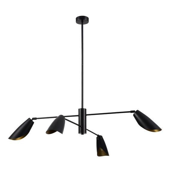 SLE1254-403-04 Светильник подвесной Черный/Черный E14 4*60W ALTON, изображение 2