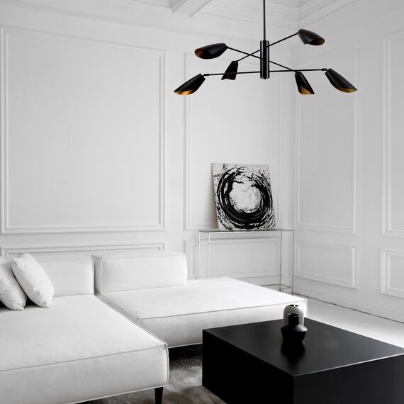 SLE1254-403-04 Светильник подвесной Черный/Черный E14 4*60W ALTON, изображение 6