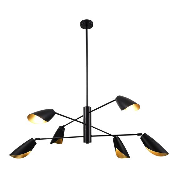 SLE1254-403-06 Светильник подвесной Черный/Черный E14 6*60W ALTON, изображение 3