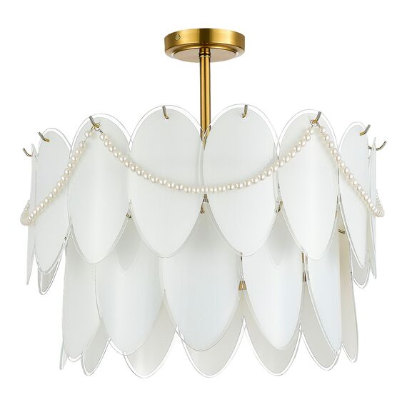 SLE1651-203-09 Светильник подвесной Золотистый/Молочно-Белый E14 9*40W ROOMI, изображение 2