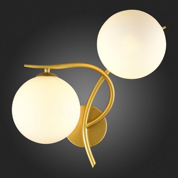 SLE2210-201-02 Светильник настенный Золотистый/Белый G9 LED 2*5W ARTU, изображение 2