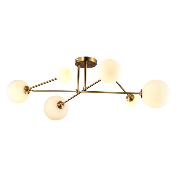 SLE2211-302-06 Светильник потолочный Латунь/Белый G9 LED 6*5W FANTINI, изображение 3