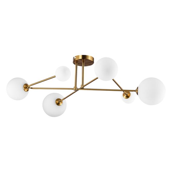SLE2211-302-06 Светильник потолочный Латунь/Белый G9 LED 6*5W FANTINI, изображение 4