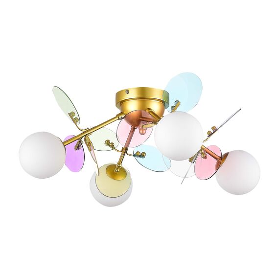 SLE2502-202-04 Светильник потолочный Золотистый/Разноцветный G9 LED 4*5W VOLA, изображение 4