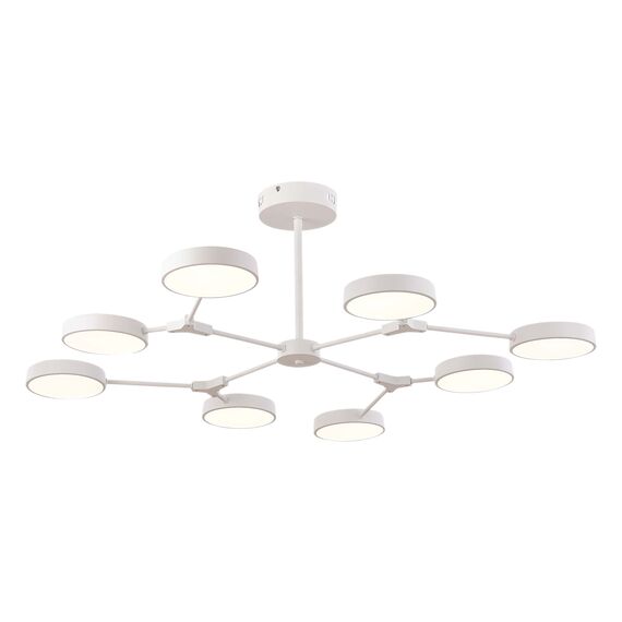 SLE6003-502-08 Светильник потолочный Белый/Белый LED 8*10W MONTA, изображение 3