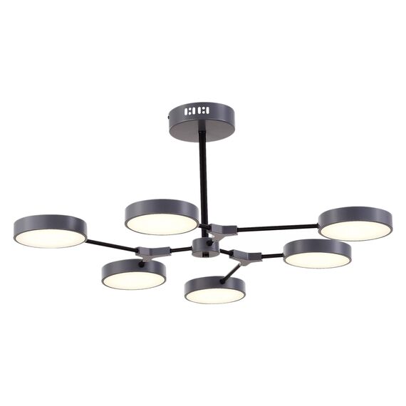 SLE6003-702-06 Светильник потолочный Серый, Черный/Серый LED 6*10W MONTA, изображение 3