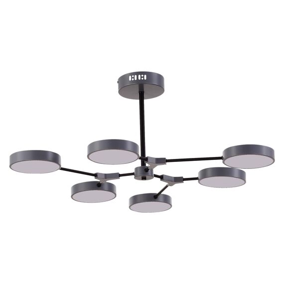 SLE6003-702-06 Светильник потолочный Серый, Черный/Серый LED 6*10W MONTA, изображение 6