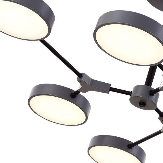 SLE6003-702-06 Светильник потолочный Серый, Черный/Серый LED 6*10W MONTA, изображение 7