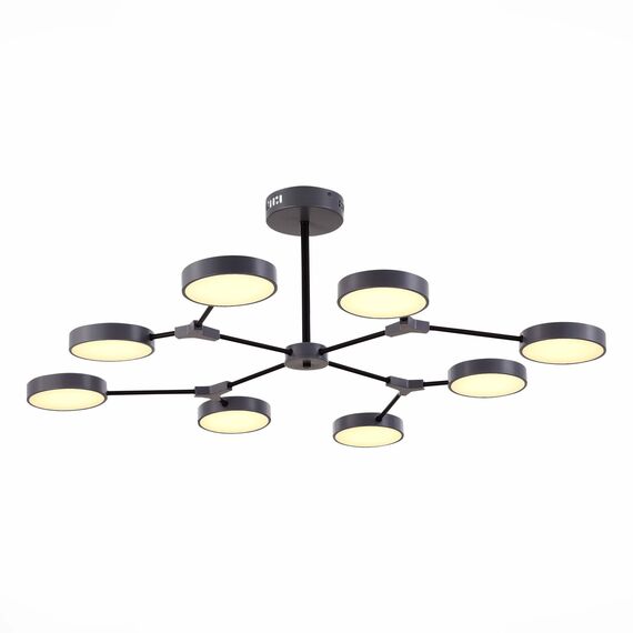 SLE6003-702-08 Светильник потолочный Серый,Черный/Серый LED 8*10W MONTA, изображение 4