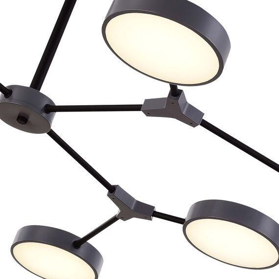 SLE6003-702-08 Светильник потолочный Серый,Черный/Серый LED 8*10W MONTA, изображение 7