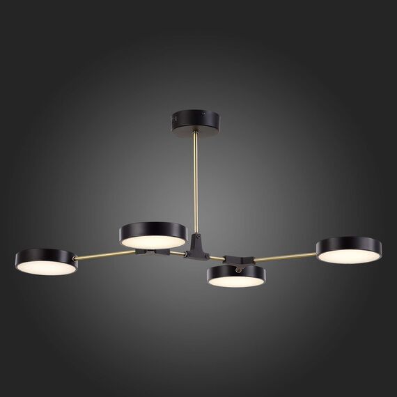 SLE6004-402-04 Светильник потолочный Черный, Латунь/Черный LED 4*10W MONTA, изображение 2