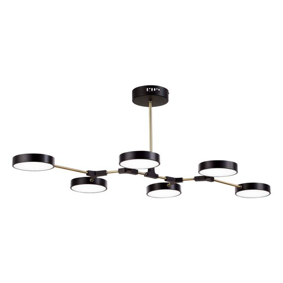 SLE6004-402-06 Светильник потолочный Черный, Латунь/Черный LED 6*10W MONTA, изображение 5