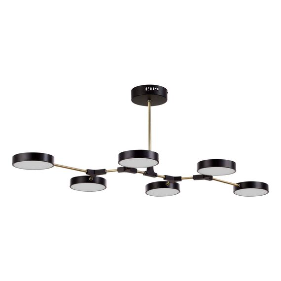 SLE6004-402-06 Светильник потолочный Черный, Латунь/Черный LED 6*10W MONTA, изображение 6