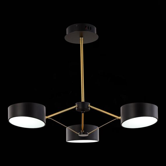 SLE6005-402-03 Светильник потолочный Черный, Золотистый/Черный LED 3*10W VALLE