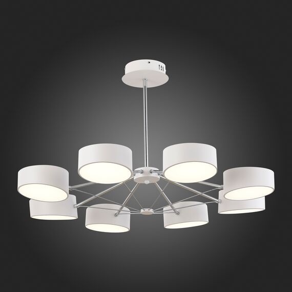 SLE6005-502-08 Светильник потолочный Белый, Хром/Белый LED 8*10W VALLE, изображение 2