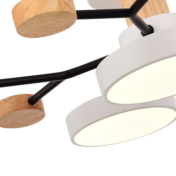 SLE6006-502-05 Светильник потолочный Белый/Белый LED 5*12W 3000K/4500K/6000K FAEMA, изображение 7