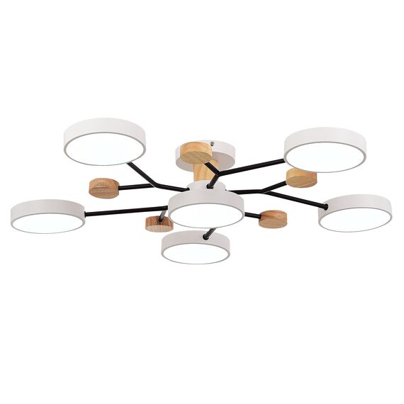 SLE6006-502-06 Светильник потолочный Белый/Белый LED 6*12W 3000K/4500K/6000K FAEMA, изображение 6