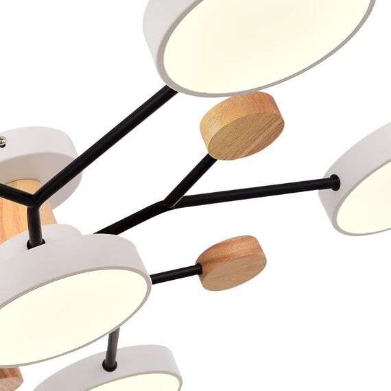 SLE6006-502-06 Светильник потолочный Белый/Белый LED 6*12W 3000K/4500K/6000K FAEMA, изображение 7