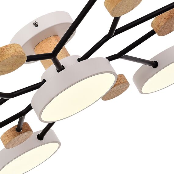 SLE6006-502-07 Светильник потолочный Белый/Белый LED 7*12W 3000K/4500K/6000K FAEMA, изображение 7