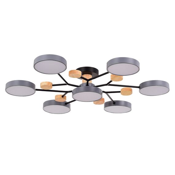 SLE6006-702-07 Светильник потолочный Серый/Серый LED 7*12W 3000K/4500K/6000K FAEMA, изображение 4