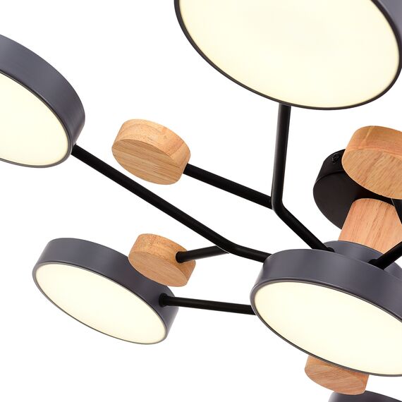 SLE6006-702-07 Светильник потолочный Серый/Серый LED 7*12W 3000K/4500K/6000K FAEMA, изображение 7