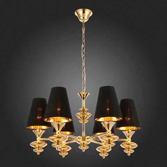 SL1137.203.06 Светильник подвесной Французское золото/Черный E14 6*40W RIONFO, изображение 2