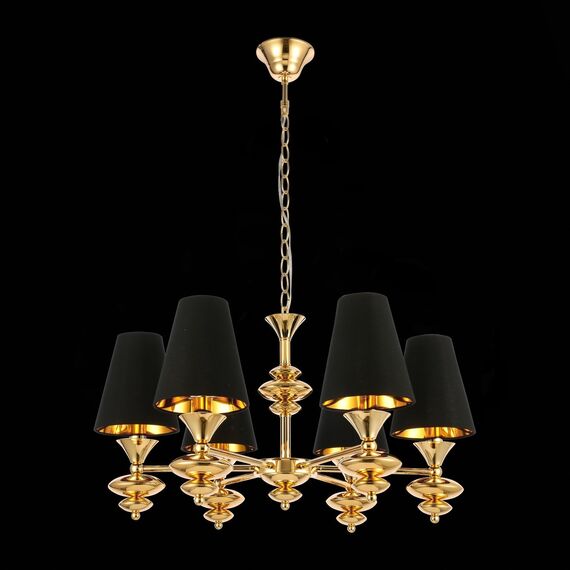 SL1137.203.06 Светильник подвесной Французское золото/Черный E14 6*40W RIONFO, изображение 4