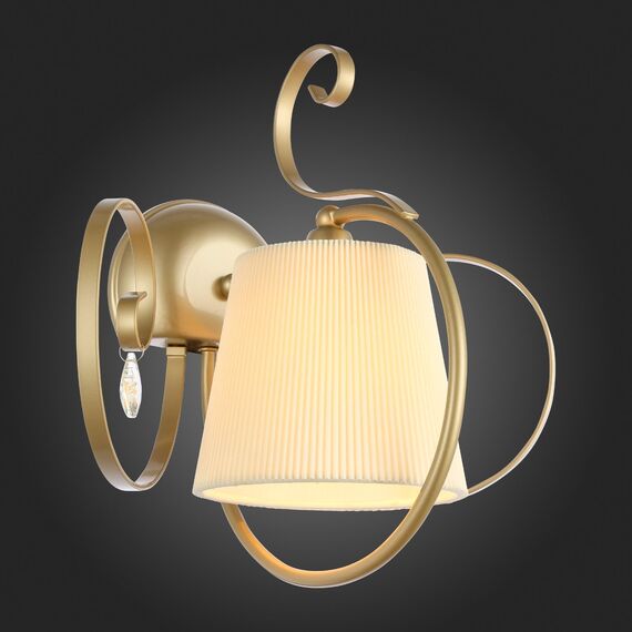 SL177.201.01 Светильник настенный Золотистый/Белый E14 1*40W AZZURRO, изображение 5