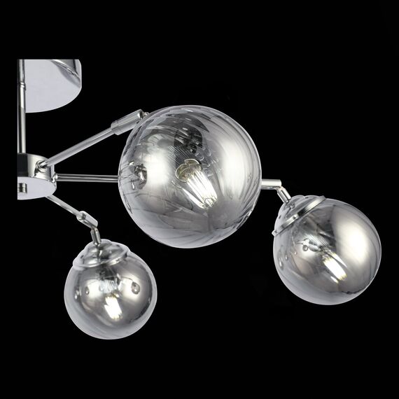 SLE102202-06 Светильник потолочный Хром/Дымчатый E14 6*40W FASIA, изображение 10