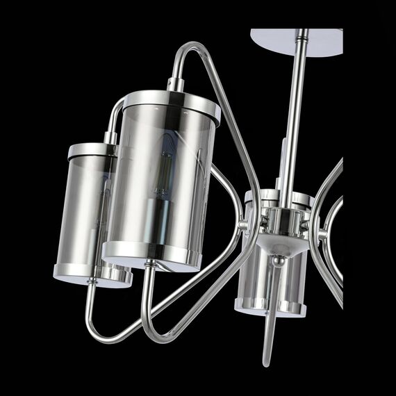 SLE102302-05 Светильник потолочный Хром/Дымчатый E14 5*40W VALIERI, изображение 7