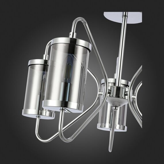SLE102302-05 Светильник потолочный Хром/Дымчатый E14 5*40W VALIERI, изображение 8