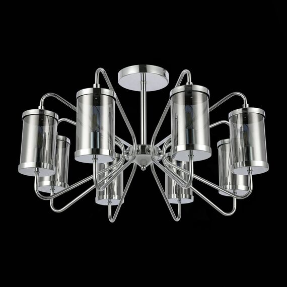 SLE102302-08 Светильник потолочный Хром/Дымчатый E14 8*40W VALIERI, изображение 4