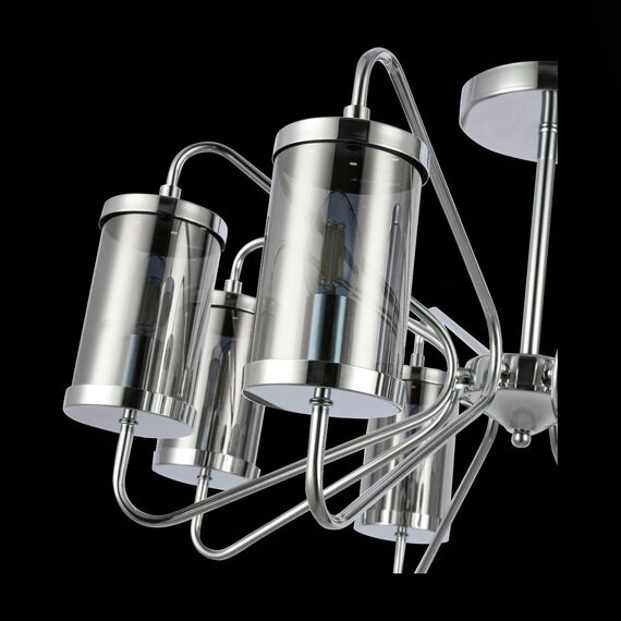 SLE102302-08 Светильник потолочный Хром/Дымчатый E14 8*40W VALIERI, изображение 7