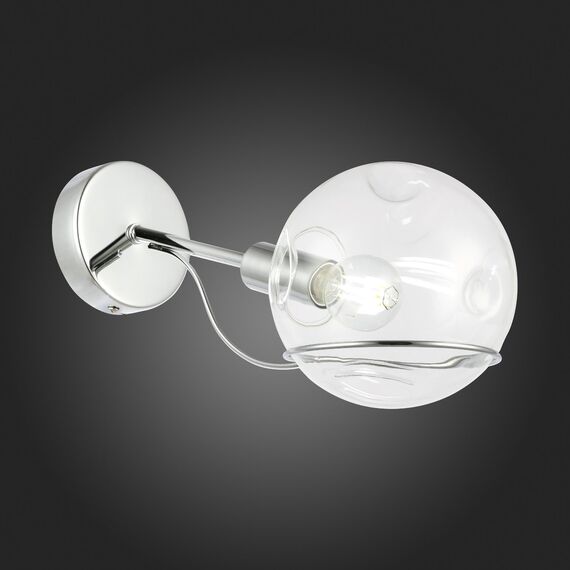 SLE102501-01 Светильник настенный Хром/Прозрачный E14 1*40W BACA, изображение 2