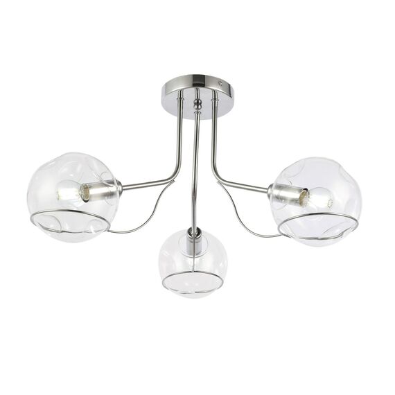 SLE102502-03 Светильник потолочный Хром/Прозрачный E14 3*40W BACA, изображение 3