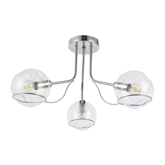 SLE102502-03 Светильник потолочный Хром/Прозрачный E14 3*40W BACA, изображение 6