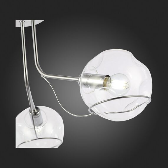 SLE102502-03 Светильник потолочный Хром/Прозрачный E14 3*40W BACA, изображение 8