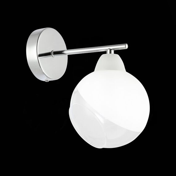 SLE102701-01 Светильник настенный Хром/Прозрачный, Матовый никель E14 1*40W GIORTE