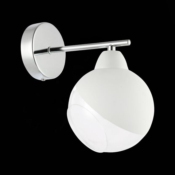 SLE102701-01 Светильник настенный Хром/Прозрачный, Матовый никель E14 1*40W GIORTE, изображение 4