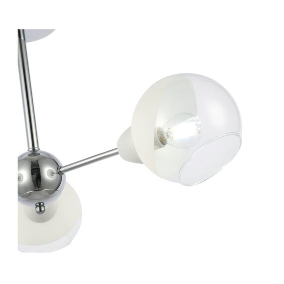 SLE102702-03 Светильник потолочный Хром/Прозрачный, Матовый никель E14 3*40W GIORTE, изображение 9