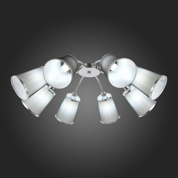 SLE103002-08 Светильник потолочный Хром/Черный E14 8*40W MALEONTE, изображение 2