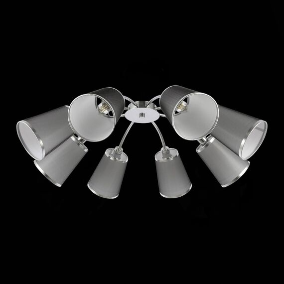 SLE103002-08 Светильник потолочный Хром/Черный E14 8*40W MALEONTE, изображение 4