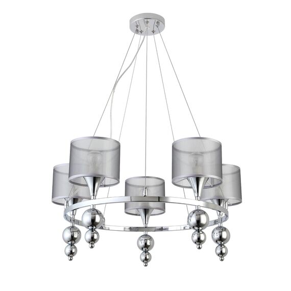 SLE107103-05 Светильник подвесной Хром/Серебристый E14 5*40W PAZIONE, изображение 6