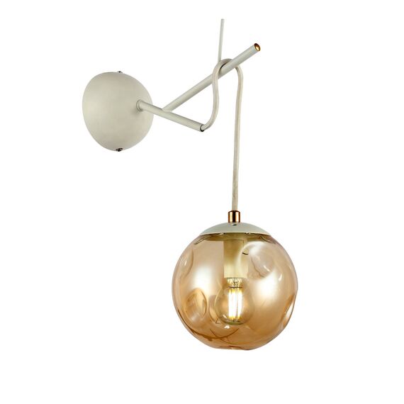 SLE110201-01 Светильник настенный Белый/Янтарный E14 1*40W CALLETTA, изображение 3