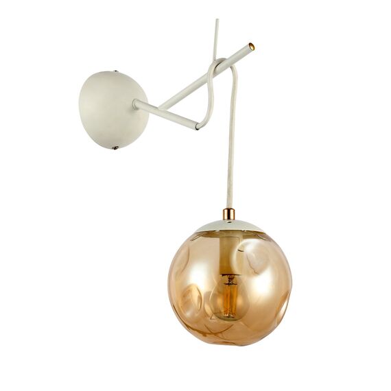 SLE110201-01 Светильник настенный Белый/Янтарный E14 1*40W CALLETTA, изображение 6