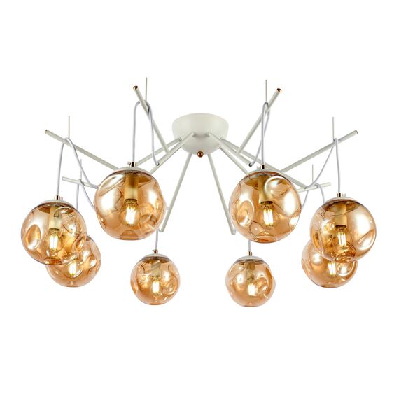 SLE110202-08 Светильник потолочный Белый/Янтарный E14 8*40W CALLETTA, изображение 3